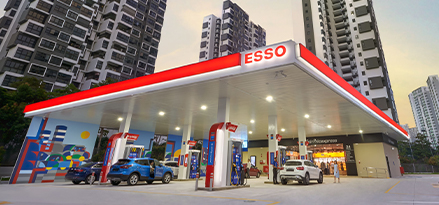 Esso service station in Singapore